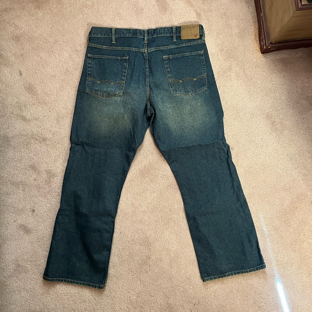 Men American Eagle Boot Cut Jean 38x30 - Picture 4 of 6